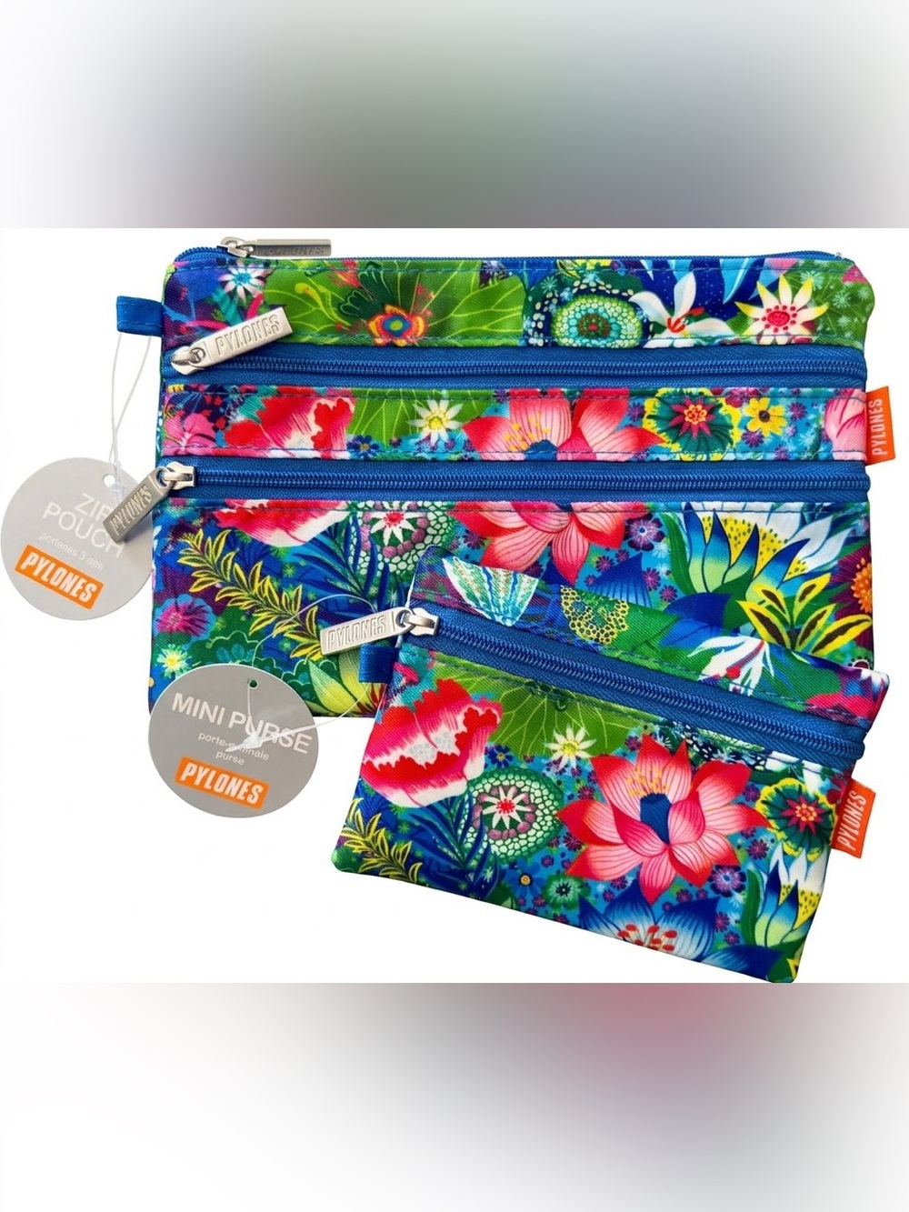 NWT 2pk Mini Purse Pouch Set Small Wallet Coin Card Key Cosmetic Organizer Bag